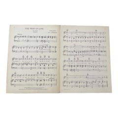The Web Of Love The Great Gabbo Sheet Music 1929 Titsworth Cowan James Cruze