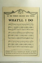 1924 All Alone Irving Berlin Vintage Sheet Music M61