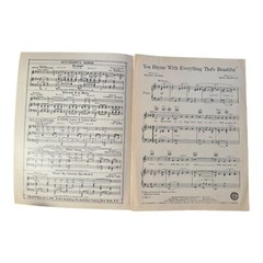 You Rhyme With Everything That Beautiful Sheet Music 1940 Provenance Oakland CA
