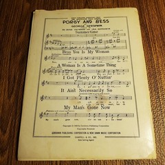 Porgy and Bess Vocal Selection Gershwin Songbook Chappell 1950s