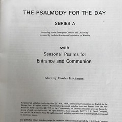 VINTAGE « THE PSALMODY FOR THE DAY »; SERIES A; FORTRESS PRESS; 1973; 80 pages
