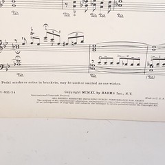 Vintage 1940 George Gershwin&rsquo;s Rhapsody In Blue Piano Solo Sheet Music