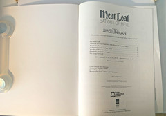 Vintage Meat Loaf Bat Out Of Hell Song Book Sheet Music Piano Vocal Guitar Tab