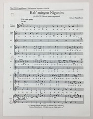 Half Minyon Nigunim SATB Choral Sheet Music Unaccompanied Robert Applebaum ECS