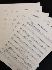 Otter Point Holiday Robert Sheldon Concert Band Score Parts Grade 4 Alfred