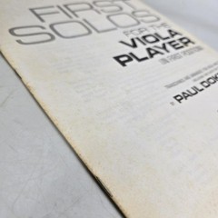 First Solos For The Viola Player & Piano Sheet Music Book Schirmer 1969 Vintage
