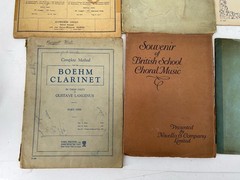 Lot of 8 Vintage Oboe Clarinet Sheet Music Danzi Bleuzet Bach Ensemble Books