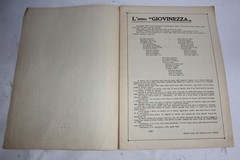 Sheet music Giuseppe Blanc Giovinezza National Fascist Party Italy 1925 (50993)