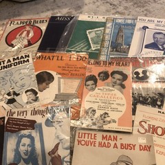 Broadway Sheet Music Others Antique Set Of 23 Song Show Tunes