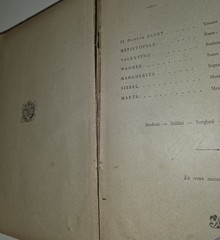 Hard Bound Antique 19th Century Sheet Music Book Litho Faust 1862 Printed Italy