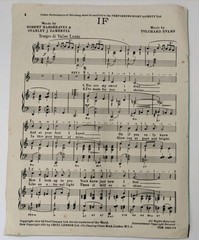 If by Dick James 1950’s Sheet Music (F5)
