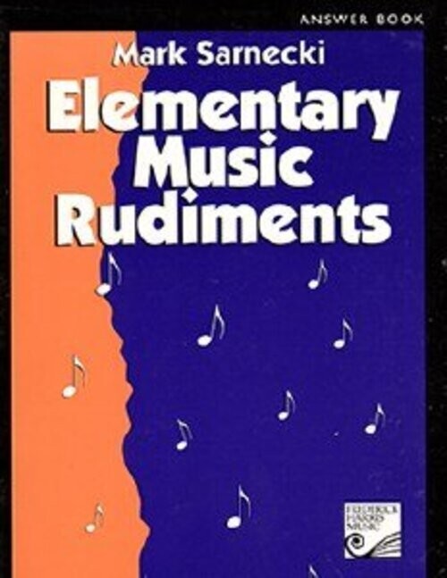 MARK SARNECKI ELEMENTARY MUSIC RUDIMENTS ANSWER BOOK MUSIC THEORY NEW ON SALE