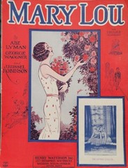 MARY LOU Piano Sheet Music, Uke Tabs & Lyrics 1926