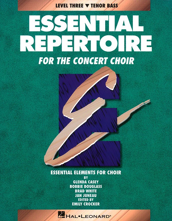 Essential Repertoire for Concert Choir Level 3 Tenor Bass Choral Music Book