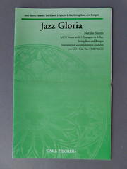 Jazz Gloria – sheet music – SATB Vocal Trumpet, String Bass, Bongos – N Sleeth