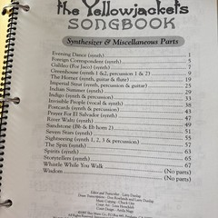 The Yellowjackets Songbook Sheet Music Separate Spiral Books for Each Player