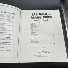 Les Paul And Mary Ford Song Folio Sheet Music Book 1951 Piano, Guitar, Vocal