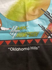 VTG 1991 Hank Thompson Bandana Wild Side of Life Oklahoma Hills Country Music 22