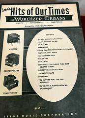 Wurlitzer Organ Vintage Sheet Music Songbooks (lot of 6) Songs from 1930s-1950s