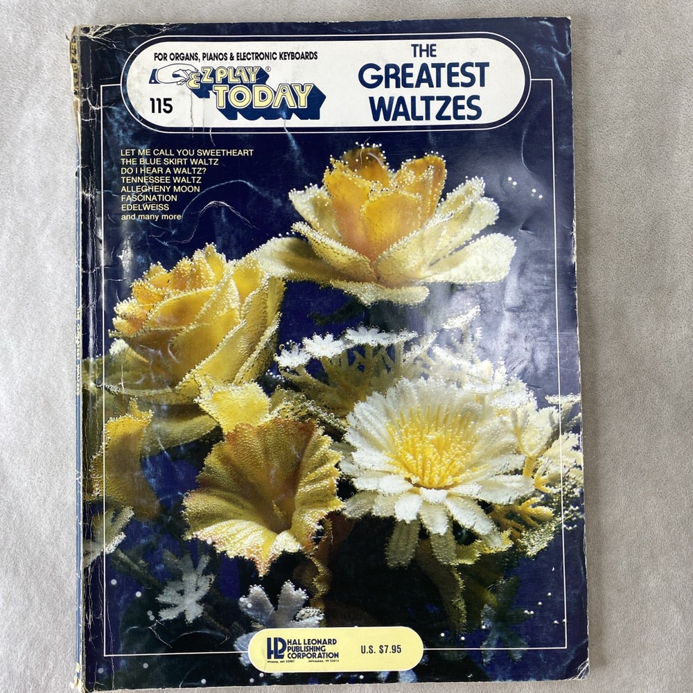 EZ Play Today Hal Leonard Publishing Organ Piano Keyboard #115 Greatest Waltzes