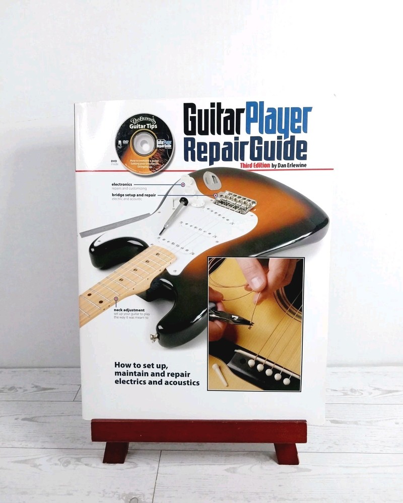 Hal Leonard Guitar Player Repair Guide☆ 3rd Revised Edition Book & New DVD VGC
