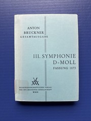 Bruckner – Symphony No. 3 in D Minor (1873) – Hardcover MV Wien Study Score