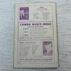 Lot 2 Combo-Orks C Book Instruments Songbook Piano Sheet Music 1952-53 Harms