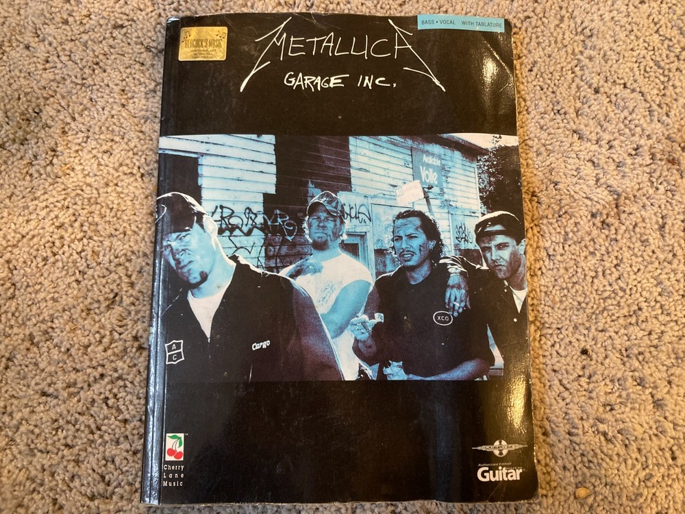 Metallica Garage Inc. Bass Guitar Tab Songbook 1999 Cherry Lane F1D