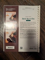 Alfred&rsquo;s Basic Adult All-in-One Course, Book 1 and Book 3 – Very Good
