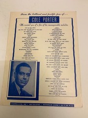 1953 I Love Paris from Can-Can Movie Frank Sinatra Sheet Music