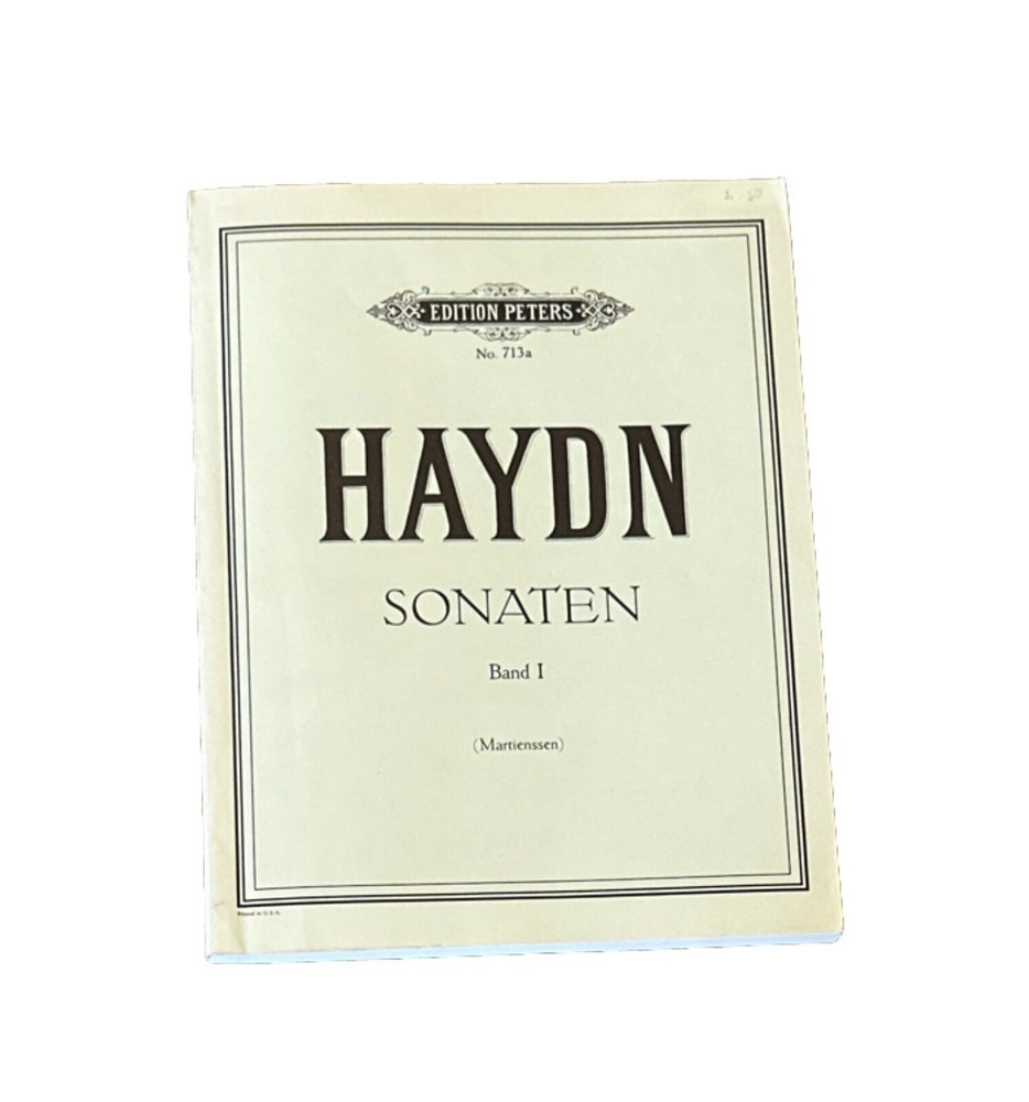 Edition Peters Nr. 713a Haydn Sonaten Band I Piano Sheet Music Song Book