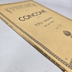 Concone Fifty Lessons For Low Voice Op 9 Vocal Piano Music Schirmer Library Vtg