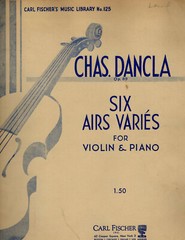 Charles Dancla – Six Airs Varies for Violin and Piano Op. 89, Carl Fisher No 125