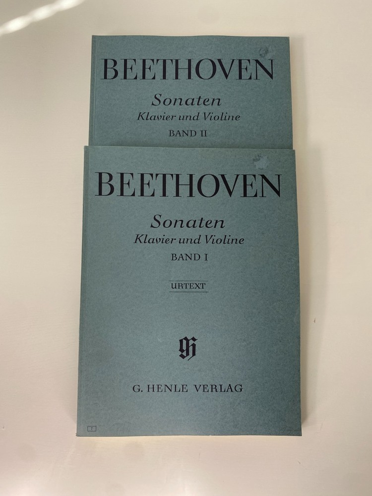 Beethoven Piano Violin Sonatas Bands (Vol) I & II Urtext Sheet Music Books NEW