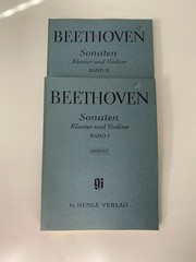 Beethoven Piano Violin Sonatas Bands (Vol) I & II Urtext Sheet Music Books NEW