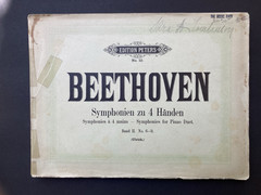 Edition Peters # 10 : Beethoven Symphonien Zu 4 Handen