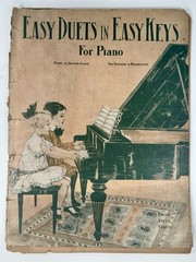 1909 Easy Duets In Easy Keys Piano Music Book G Martaine Illustrated Cover Folio