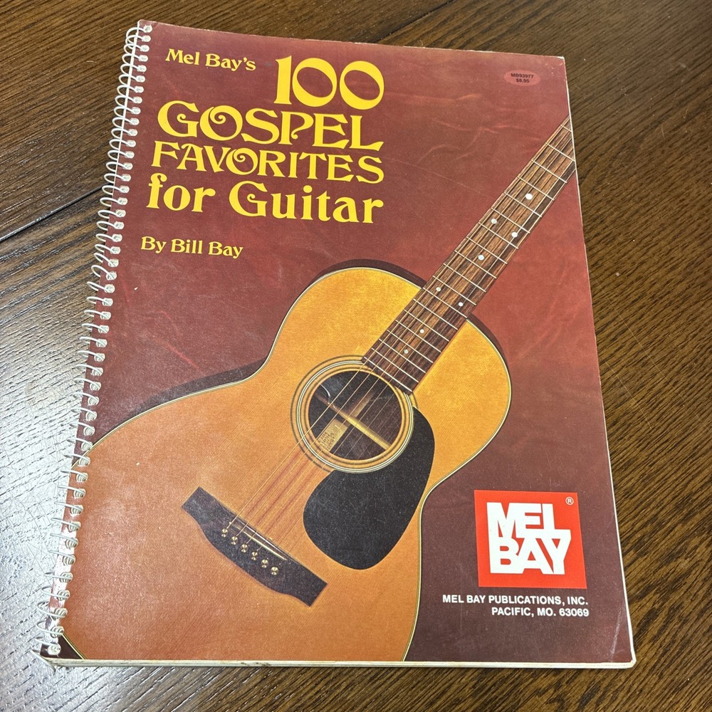 Mel Bay’s 100 Gospel Favorites for Guitar Songbook Piano Vocal Guitar TAB