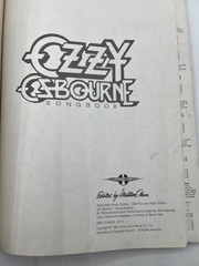 Ozzy Osbourne Songbook Guitar Vocal Tablature Music Book Cherry Lane Music 1985