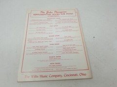 BC2 SHEET MUSIC BOOKLET 80 PAGES JOHN THOMPSONS PIANO COURSE FIRST GRADE
