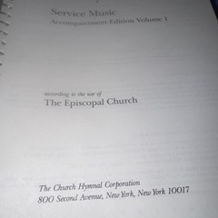 The Hymnal 1982 Service Music Volume 1 Episcopal Church HC SPIRAL Excellent
