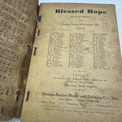 Vintage Songbooks Lot of 6 1940s Blessed Hope Millennial Praise Crowns of Glory