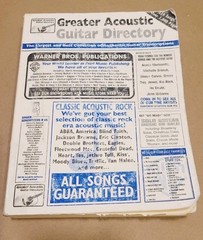 Greater Acoustic Guitar Directory Largest Collection of Guitar Sheet Music Book