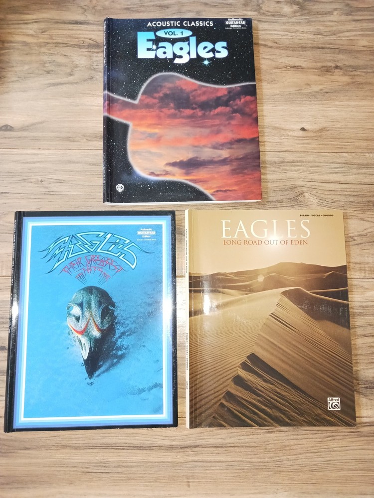 THE EAGLES Guitar Songbook lot of 3 – Greatest Hits 1971-1975 Acoustic
