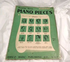 Everybody&rsquo;s Favorite Piano Pieces Amsco Music Publication NY 1933 Paperback Sm4
