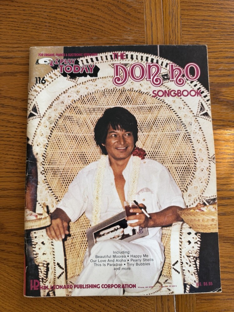 Vintage 1979 Don Ho Songbook 116 Speed Music Sheet Piano Vocal Guitar Organ Book