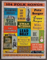 104 Folk Songs on Folkways Records Robbins Music Corporation 1964 Vintage