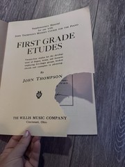 Vintage John Thompson First Grade Etudes Piano Music Book 1939 Willis Music
