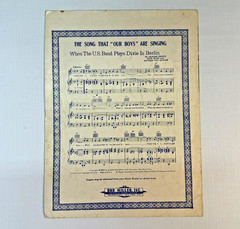 Vintage 1940s Sheet Music Star Spangled Banner Waving Somewhere B-9000
