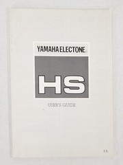 YAMAHA ELECTONE Organ Owner&rsquo;s Manual HS Series W/ Electone Companion Books